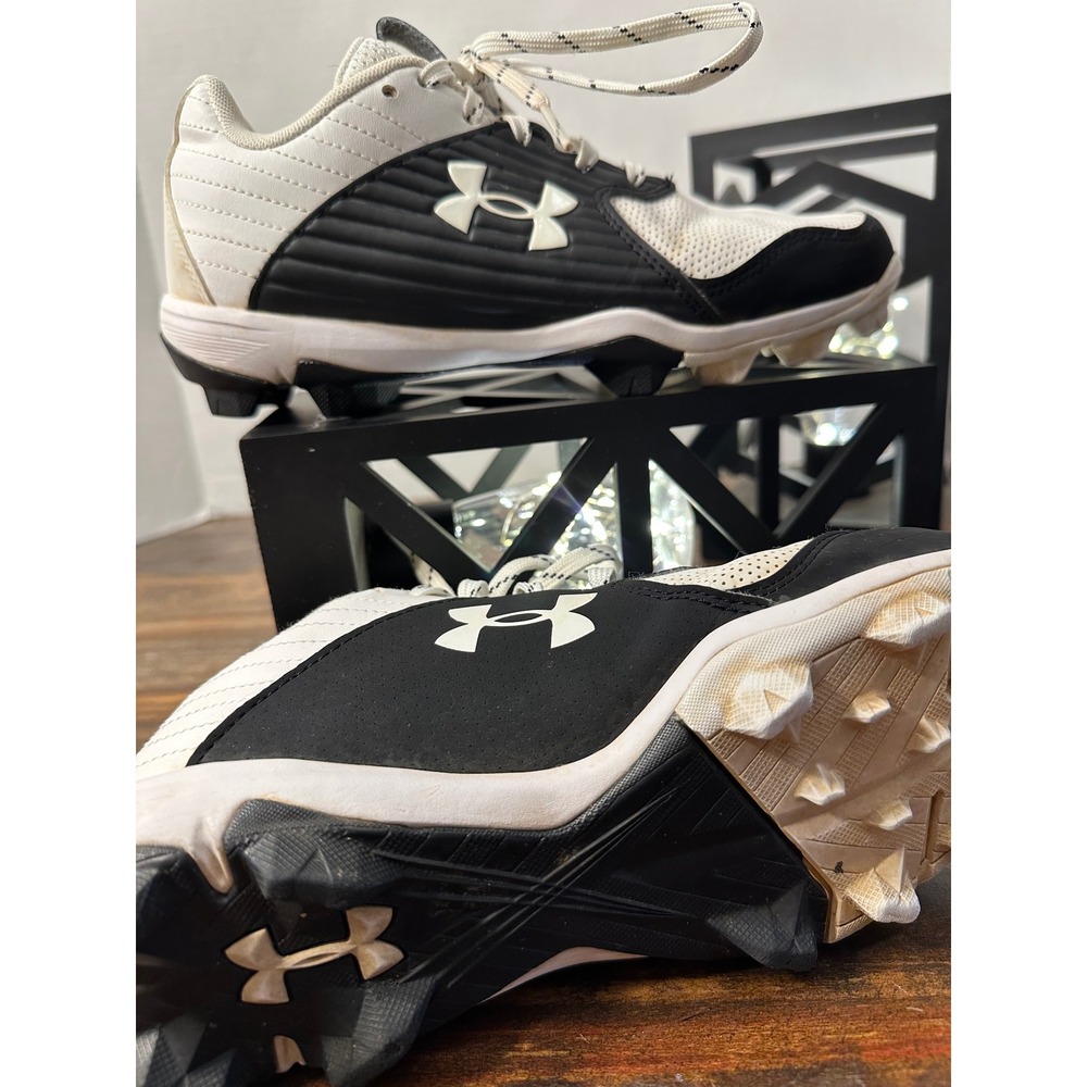 Under Armour Kids' Black & White Cleats
